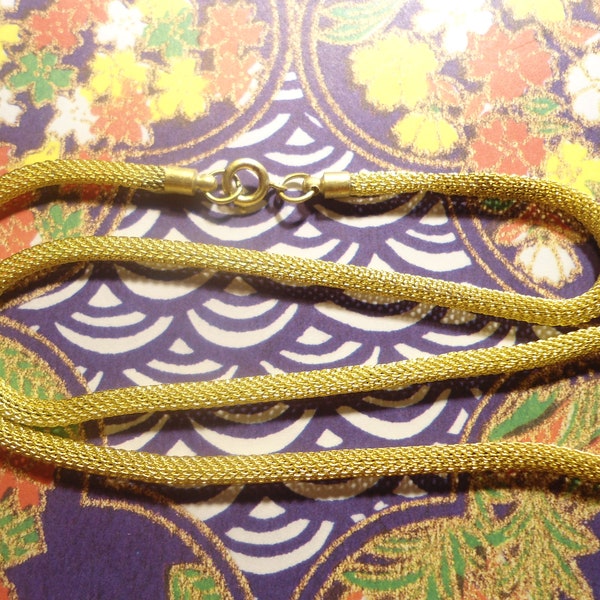 4 Brass 18" Mesh Chains Snake Chains Tube Chains 4mm Tube