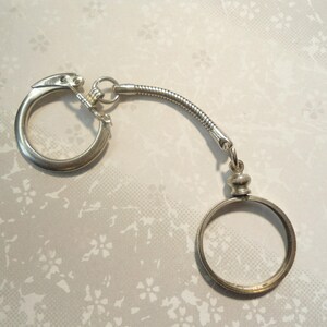 1 Silverplated Nickel Holder Keychain