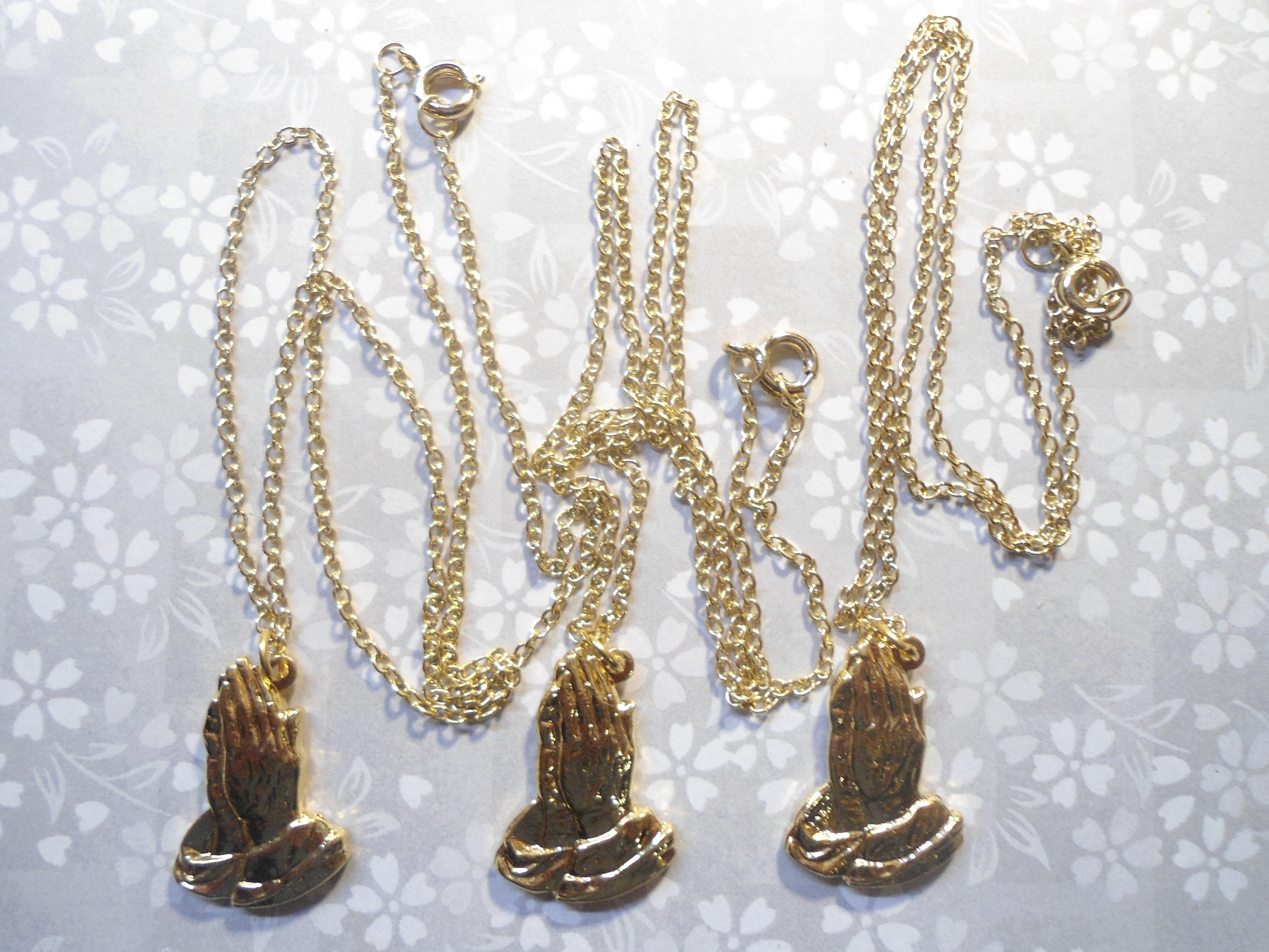 Praying Hands | Pendants, Necklaces & Chokers by Oz Abstract Tokyo | Online  Boutique Oz Abstract Tokyo, Japan