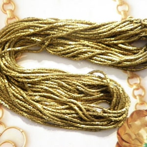 6 Vintage Brass 16&quot; Serpentine Tube Chains