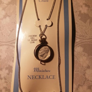 1 Silverplated 18 inch U.S. Dime Necklace