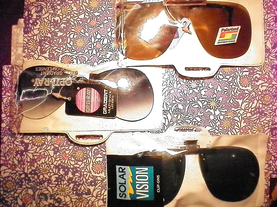 Sur-lunettes De Soleil Vintage à Clipser - Monture Dorée Unisexe
