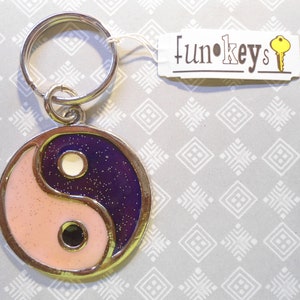 1 Silverplated Yin Yang Key Ring