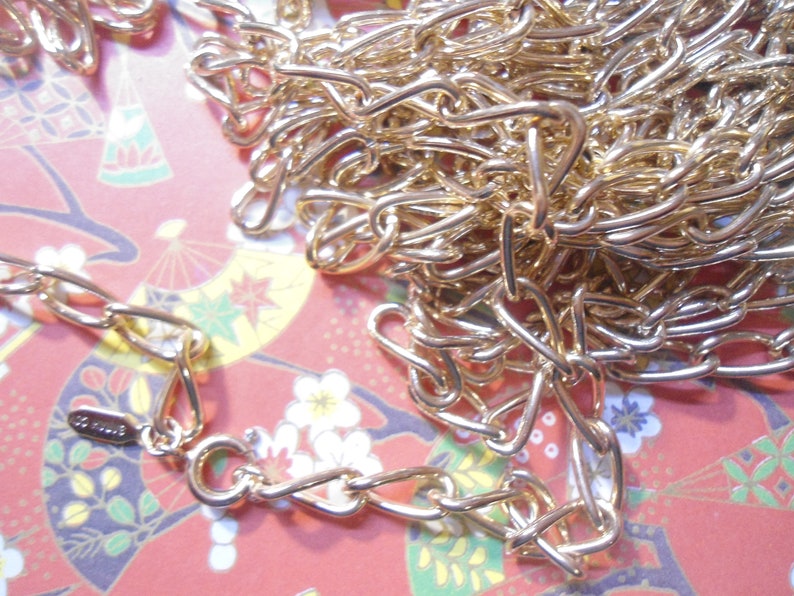 1 Heavy 14K Goldplated 24 Sara Coventry Open Link Signed Chains