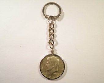 1964年ケネディ50セント銀貨キーホルダー - Etsy 日本