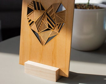 Card Display Block for Wood Cards and Prints