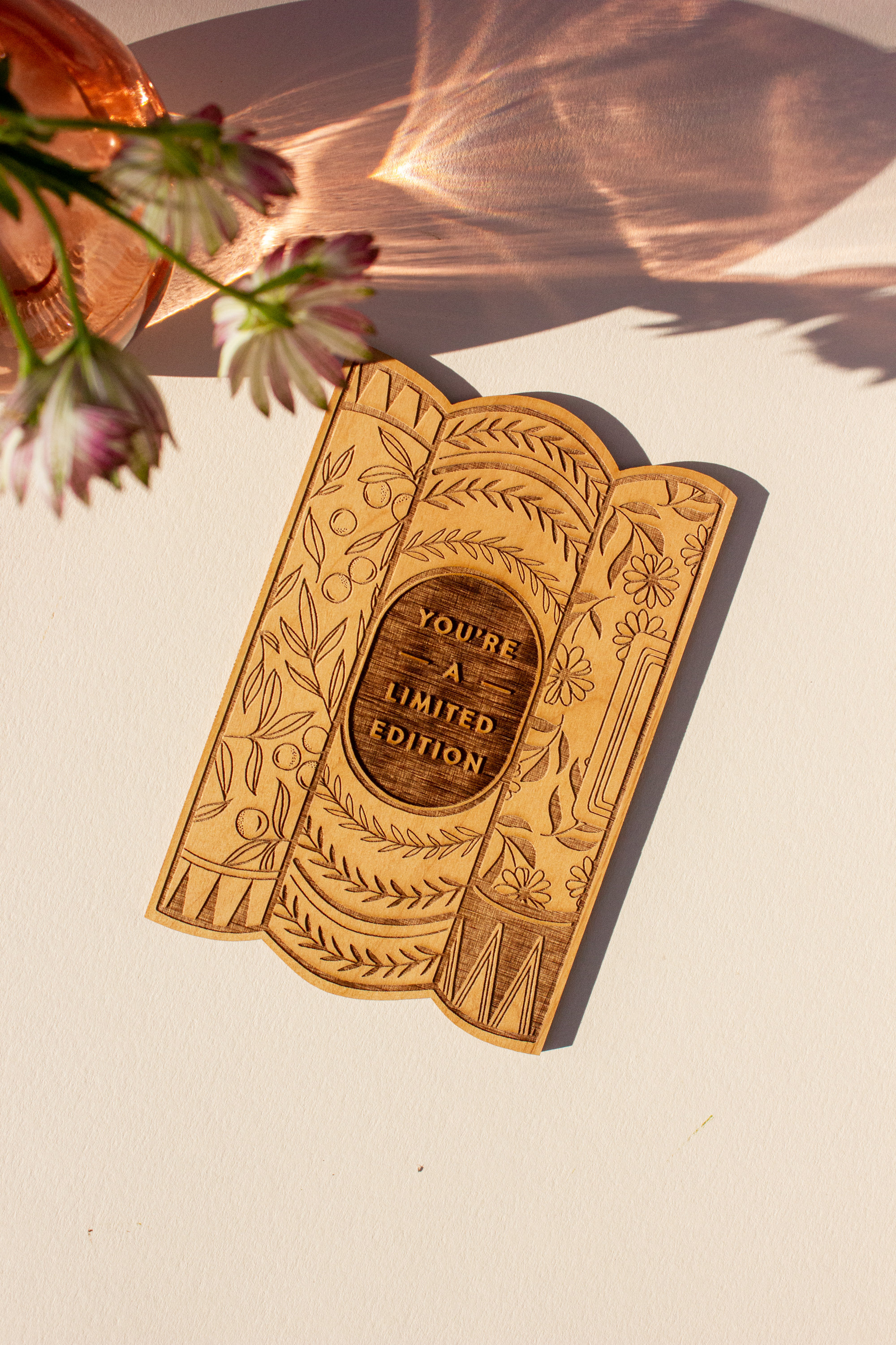 You're A Limited Edition Modern Birthday Card [Valentine's Day Gift, Book Wood Card, Book Lover Gift, Gift for Librarian, Gifts for Her]
