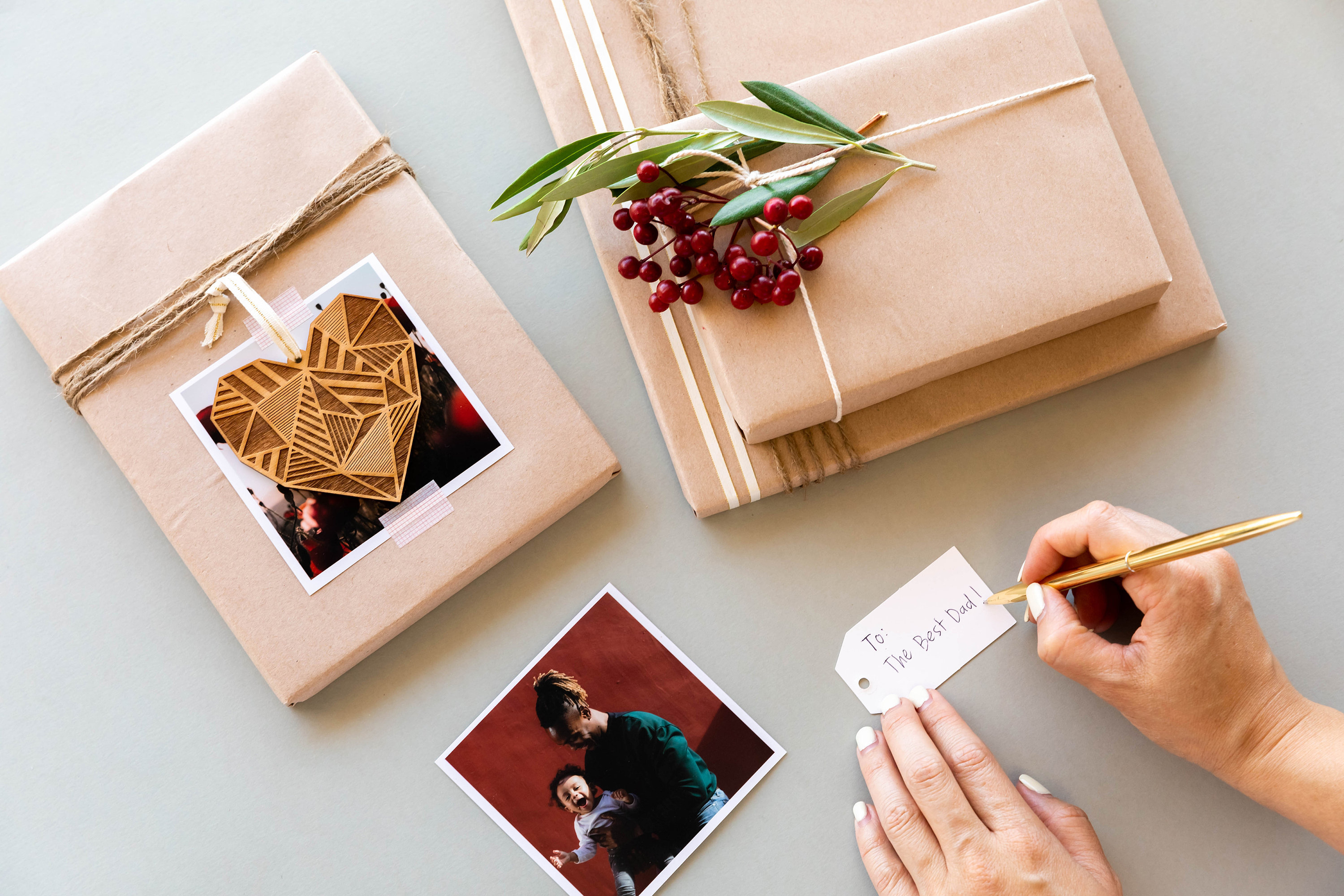 Ornement en Bois Découpé Au Laser Patchwork Heart [Amour, Anniversaire, Cadeau Personnalisé, Message