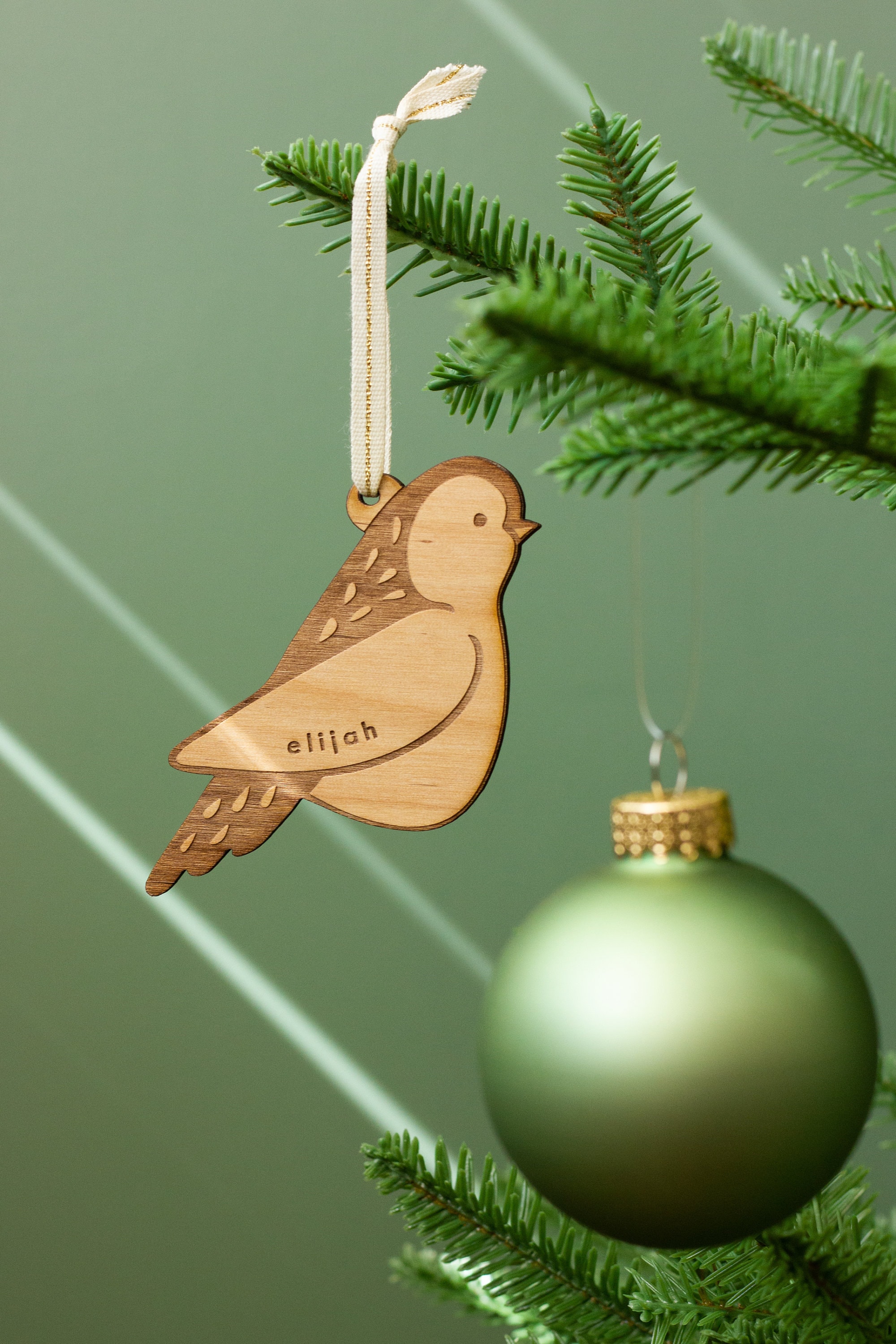 Nom Personnalisé Sparrow Bird Wood Ornament [Noël, Vacances, Amour, Anniversaire, Cadeaux Personnali