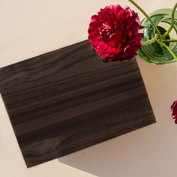 Keepsake Dark Walnut Hinged Box | No Personalization