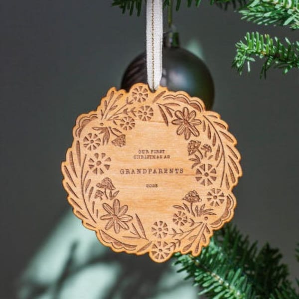 First Christmas as Grandparents Ornaments Etsy