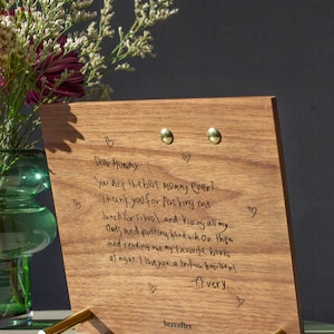 Botanical Garden Wood Picture Frame [Floral Photo Frame, Wood Frame, Wedding Frame, 4x6 Picture Frame, Gifts for Her, Wood Anniversary Gift] image 5