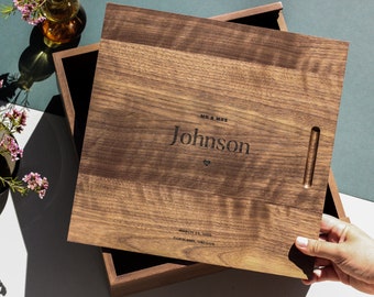 Heartfelt Personalized Box | Custom Gift | Large Keepsake Box | Wood Anniversary Gift | Personalized Wedding Gifts | Mother's Day Gift Box