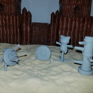 Target Practice Dummies | RPG Miniature | Sculpted by GoonMaster Games | 28-35 mm scale