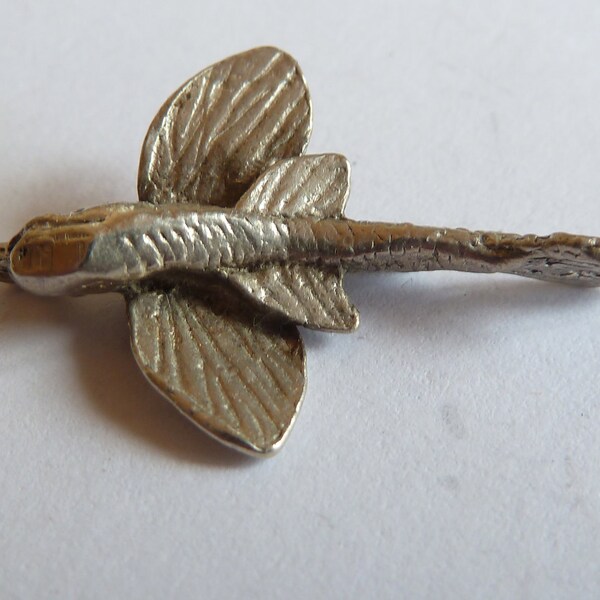 Vintage 3D  English Sterling Silver Flying Fish   Charm  bracelet charm Pendant
