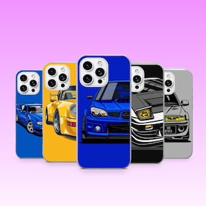 Car Phone Case JDM Cover for iPhone 18Pro, 17, 16, 15, 14, 13, Samsung S26Fe, S25, S24, A16, A56, Pixel 11 Pro
