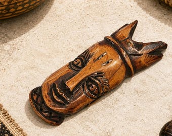 African Bone Pendant 107X36 mm, Unusual Jewelry Supplies