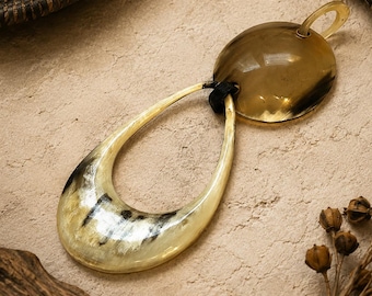 Nice African Horn Pendant for Jewelry Making, Ethnic Pendant , Unique jewelry supplies