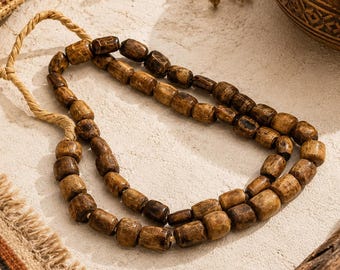 Brown Beads from Kenya , African Beads, Jewelry Supplies, Brown Spacer Beads (*AH92*)