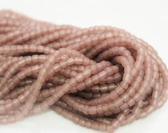 Rustic Pink Indonesian Seed Beads, Ethnic Jewelry Supplies, Indo Pacific Beads (AM192)