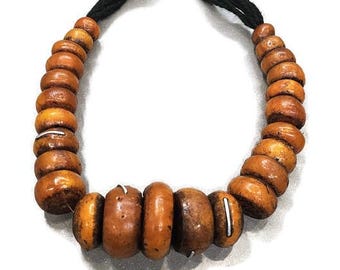 Extra Large Moroccan Resin Beads, Berber Beads, African Amber imitation Beads (BK235)