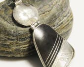 Tuareg Artisan Ebony Pendant, Ethnic Jewelry Supplies, African Pendant (AL205)