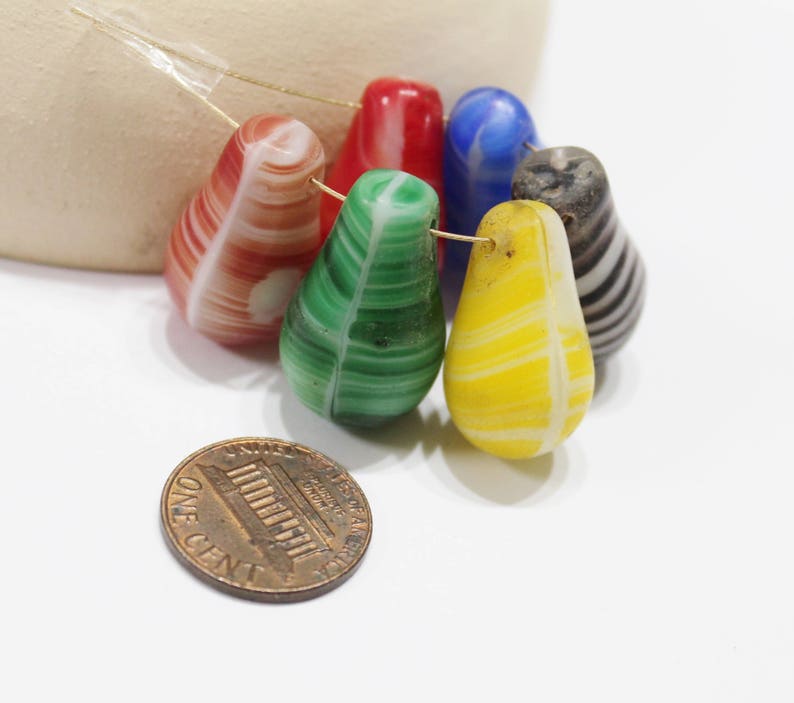 AP213 African Drop Beads Jewelry Supplies Colorful Bohemian Trade Beads