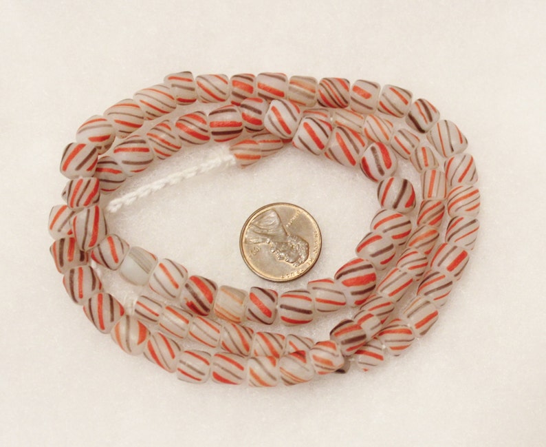 Striped Indo Pacific Glass Beads Colorful Glass Beads Etsy