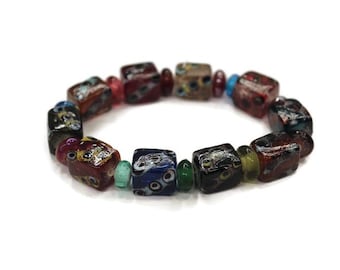 Unique Ethnic Trade Beads from India, Blown Glass Beads (BK42)