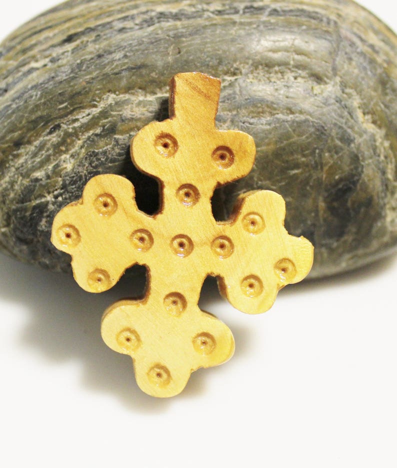 Large Ethiopian Coptic Cross Pendant Made of Wood African Etsy