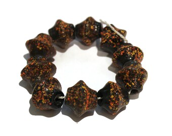Irregular Glass Beads from India, Vintage Ethnic beads, Trade Beads for Jewelry Making  (AZ62)