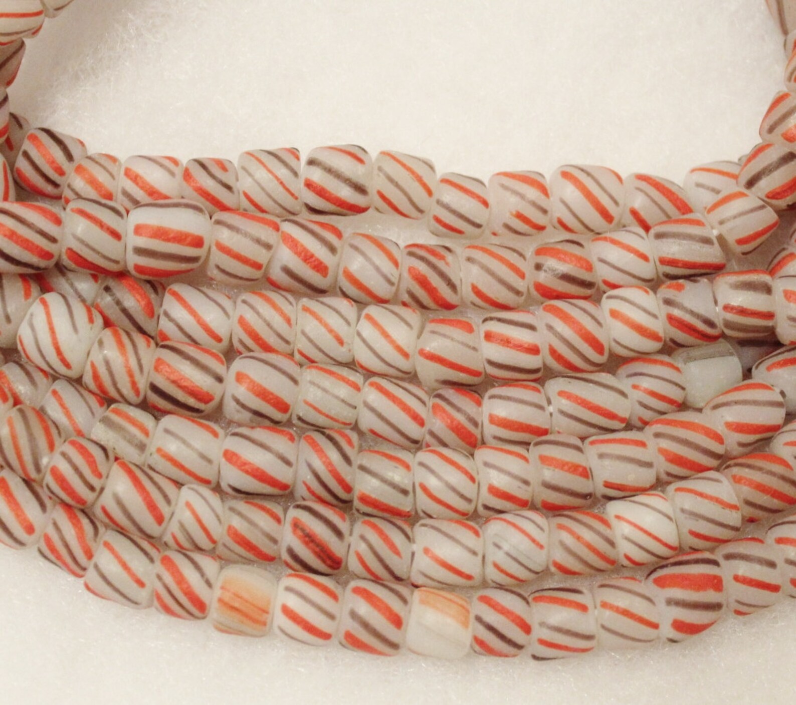 Striped Indo Pacific Glass Beads Colorful Glass Beads Etsy