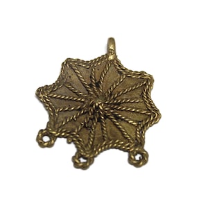 Afrikanische Blume Messing Anhänger 57 X 47 mm (WA407)