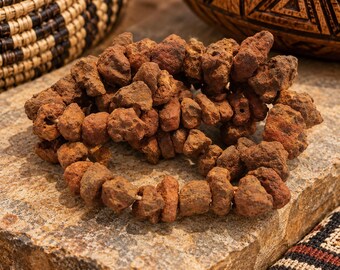 Rough African Bauxite Stone Beads, Ethnic Beads, African Pipe Stone Beads (AZ712)