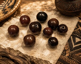 Big Bold African Horn Beads, Unusual Beads, Ethnic Jewelry Supplies