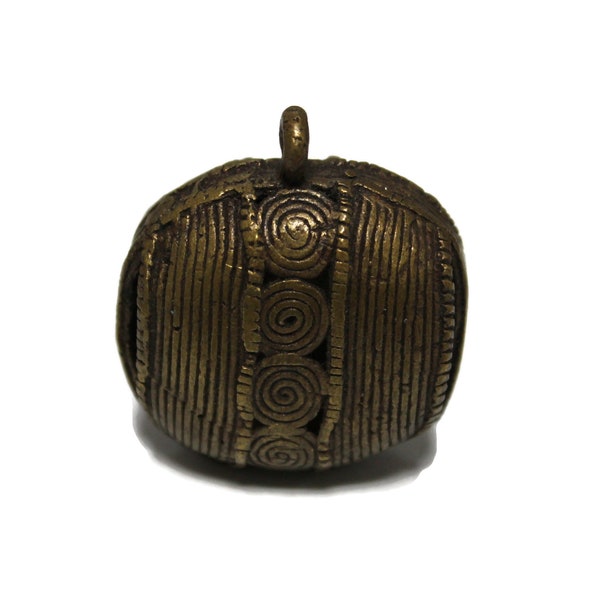 Unique African Brass Pendant, Lost Wax Pendant, Tribal Pendant (WA113)