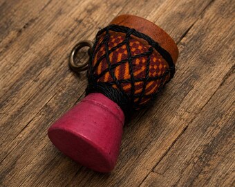 African Djembe Drum Pendant, Ethnic Jewelry Supplies, Music Pendant (AZ738)