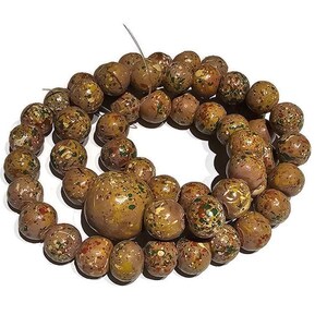 Nice Speckled African handmade clay beads, ethnic beads, jewelry supplies (BK163)