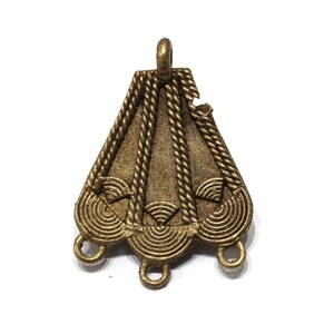 Einzigartige Schmuck liefert aus Afrika, ethnische Messing Anhänger 55 x 40 mm (VA150)