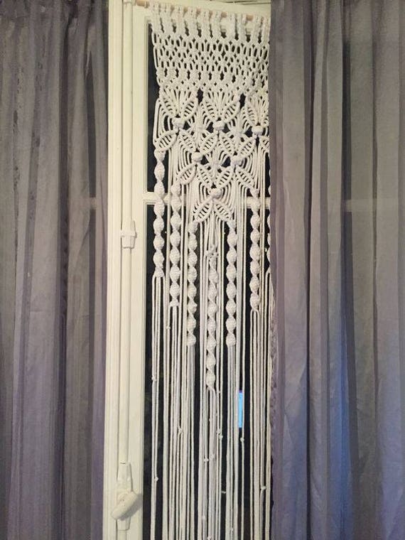 Rideau Macramé Fait à La Main