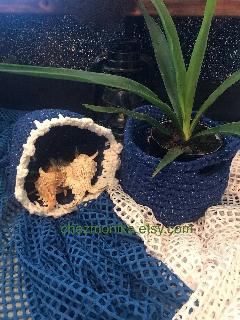 2 hand-picked basket in cotton cord