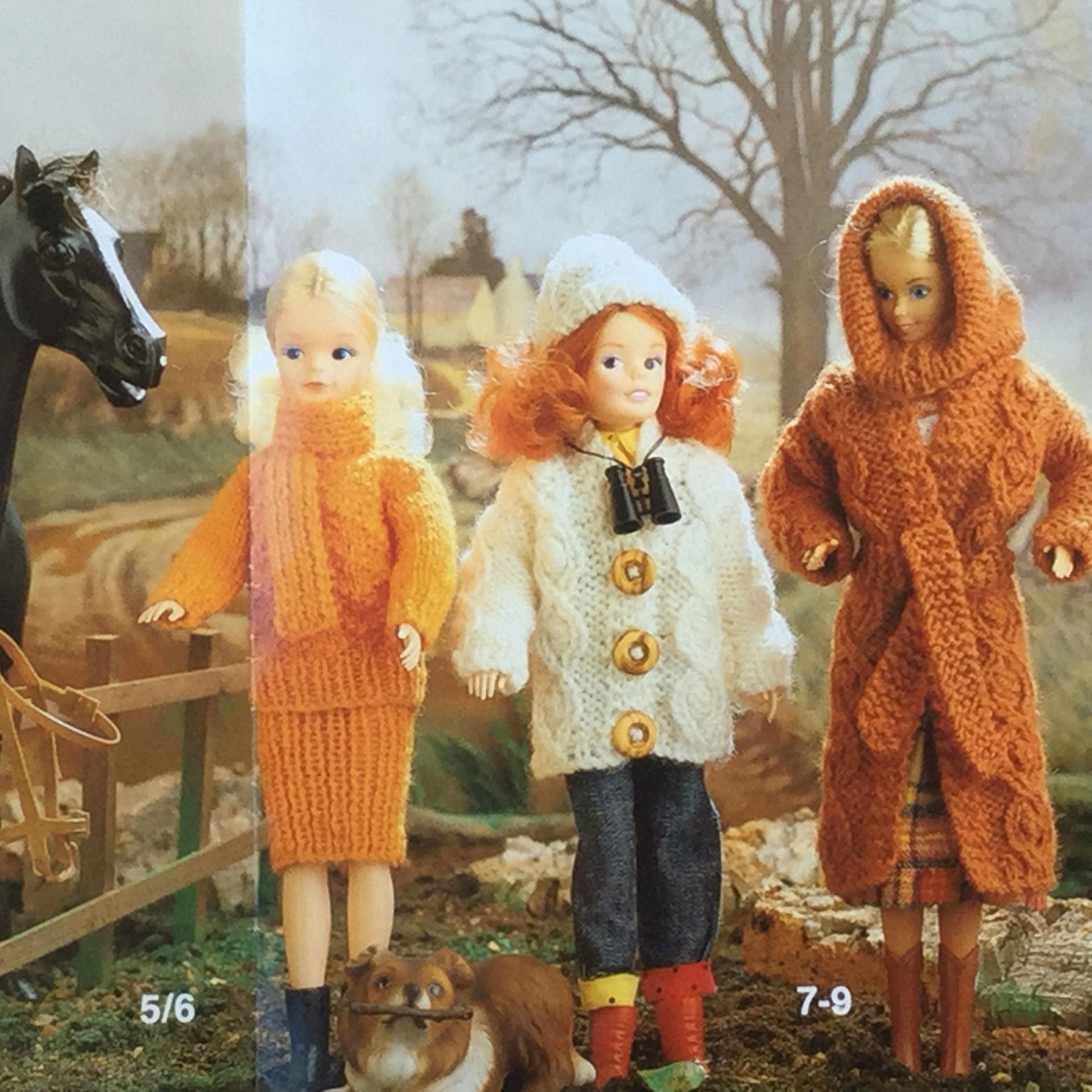 UK EU SELLER Vintage Pdf Knitting Pattern Fashion Doll Outdoor Outfits Sweater Skirt Jacket coat Hat Snood. Dbl Knit. Doll 11 1328 33cms Etsy Australia