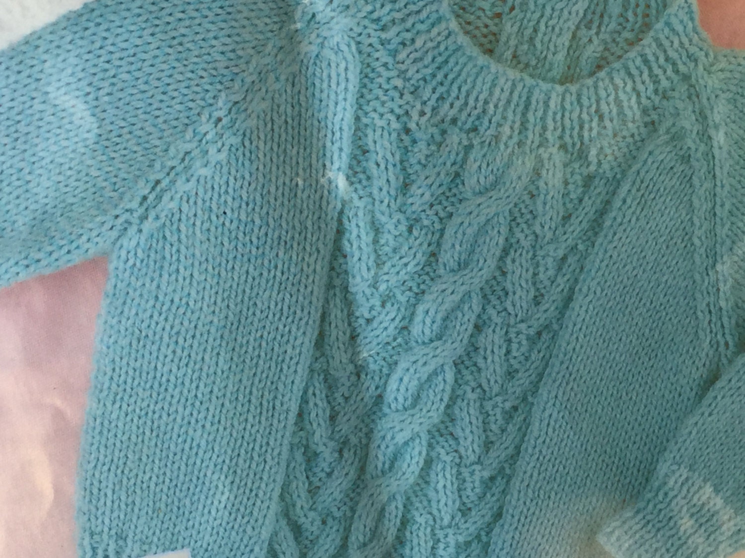 UK/EU SELLER Vintage Pdf Knitting Pattern Baby Crew Neck Raglan Sleeve ...