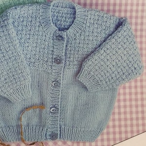 UK/EU SELLER Pdf Baby Knitting Pattern Collar & Button up - Etsy