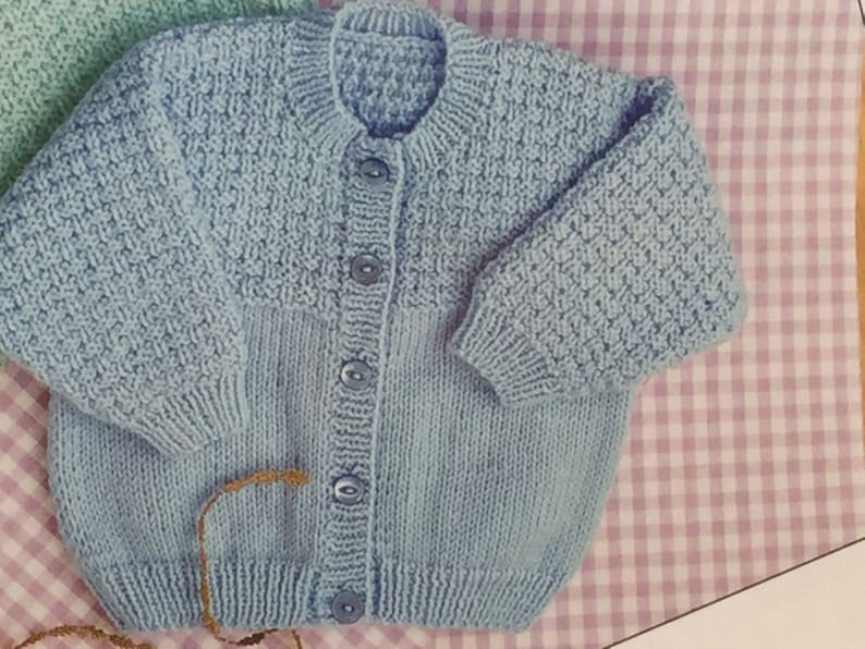 UK/EU SELLER Pdf Baby Knitting Pattern Collar & Button up - Etsy