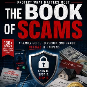 The Big Book of Scams | 130 Family Fraud Prevention Guide (Digital PDF)