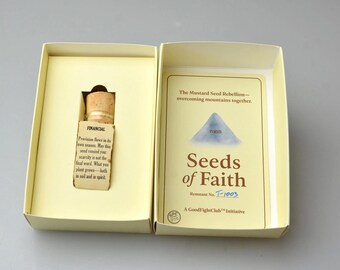 Deluxe Seeds of Faith FINANCIAL Personal Mountain Series Single Mountain Edition Gift Encouragement Keepsake