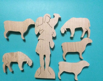 Good Shepherd set (maple wood)
