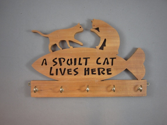 Whimsical Cat Key Holder 