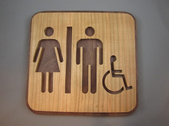 Handicapped Bathroom Sign